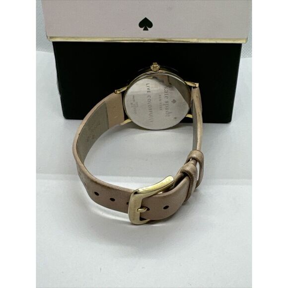Kate Spade New York Metro 0073 Women\'s Beige Leather Analog Quartz Watch JNA159 main image 5
